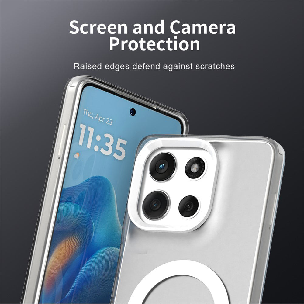 MagSafe-kotelo Motorola Moto G86:lle, Techsuit, CandyCase, Valkoinen