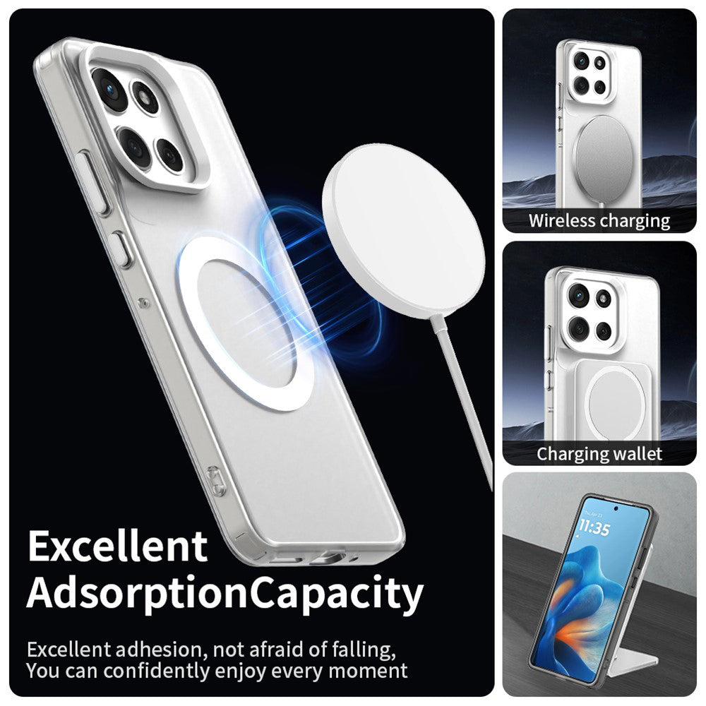 MagSafe-kotelo Motorola Moto G86:lle, Techsuit, CandyCase, Valkoinen