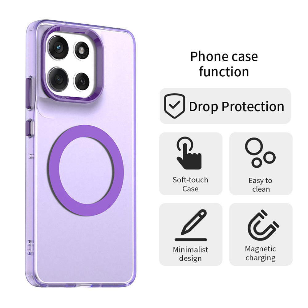 MagSafe-kotelo Motorola Moto G86:lle, Techsuit, CandyCase, Violetti