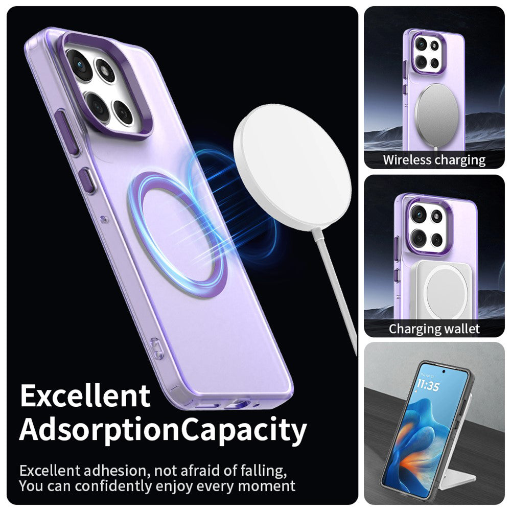 MagSafe-kotelo Motorola Moto G86:lle, Techsuit, CandyCase, Violetti