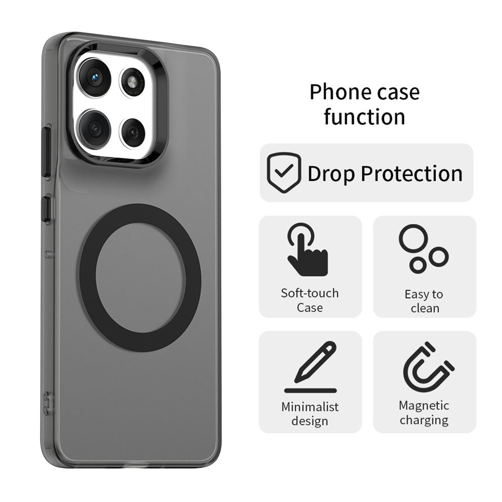 MagSafe-kotelo Motorola Moto G86:lle, Techsuit, CandyCase, Musta
