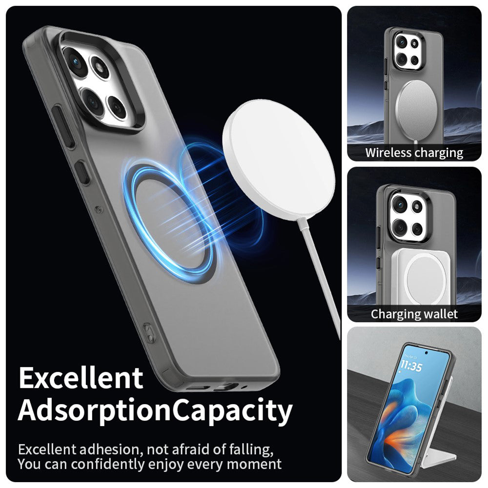 MagSafe-kotelo Motorola Moto G86:lle, Techsuit, CandyCase, Musta