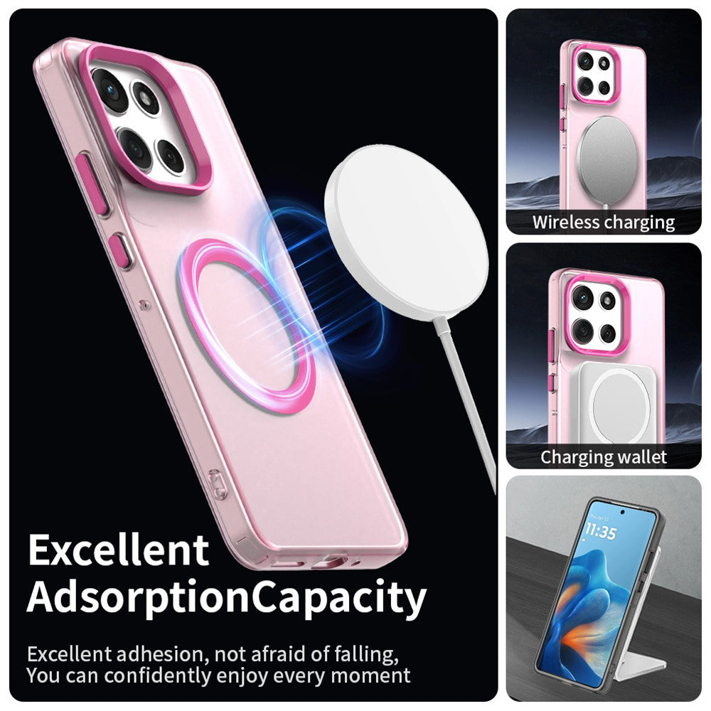MagSafe Case for Motorola Moto G86, Techsuit, CandyCase, Pink