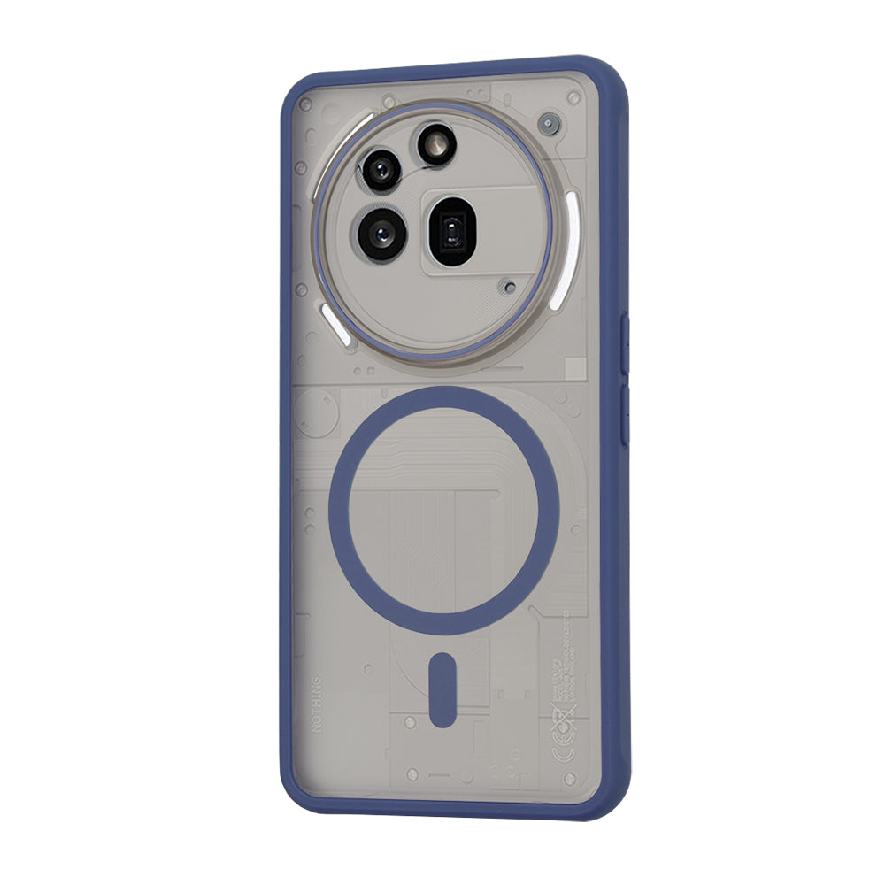 MagSafe-kuori Nothing Phone (3a) Pro:lle, Techsuit, HaloFrost, Laivastonsininen