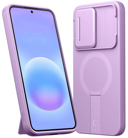 MagSafe-kuori Samsung Galaxy A57 5G:lle, Tech-Protect, Kevlar Aura, Violetti