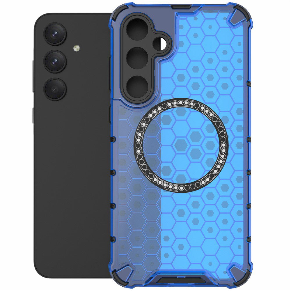MagSafe-kuori Samsung Galaxy A26 A266:lle, Techsuit, HoneyComb Shield, Sininen