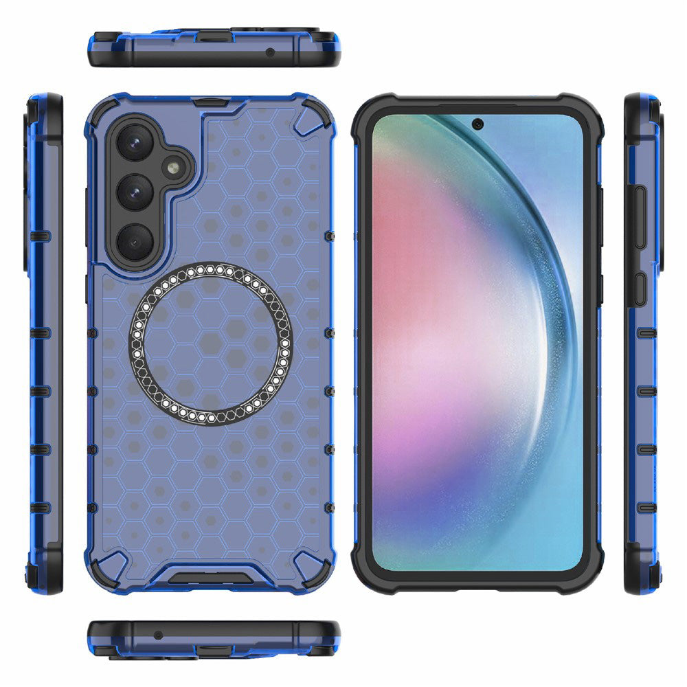 MagSafe-kuori Samsung Galaxy A26 A266:lle, Techsuit, HoneyComb Shield, Sininen