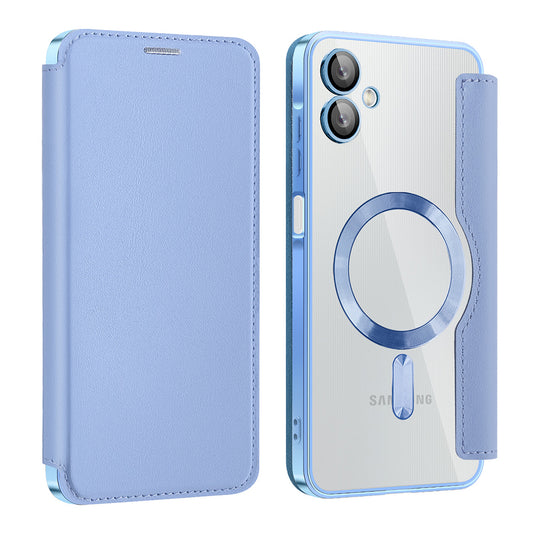 MagSafe-kuori Samsung Galaxy A06 A065:lle, Techsuit, SmartMag Book, Sininen