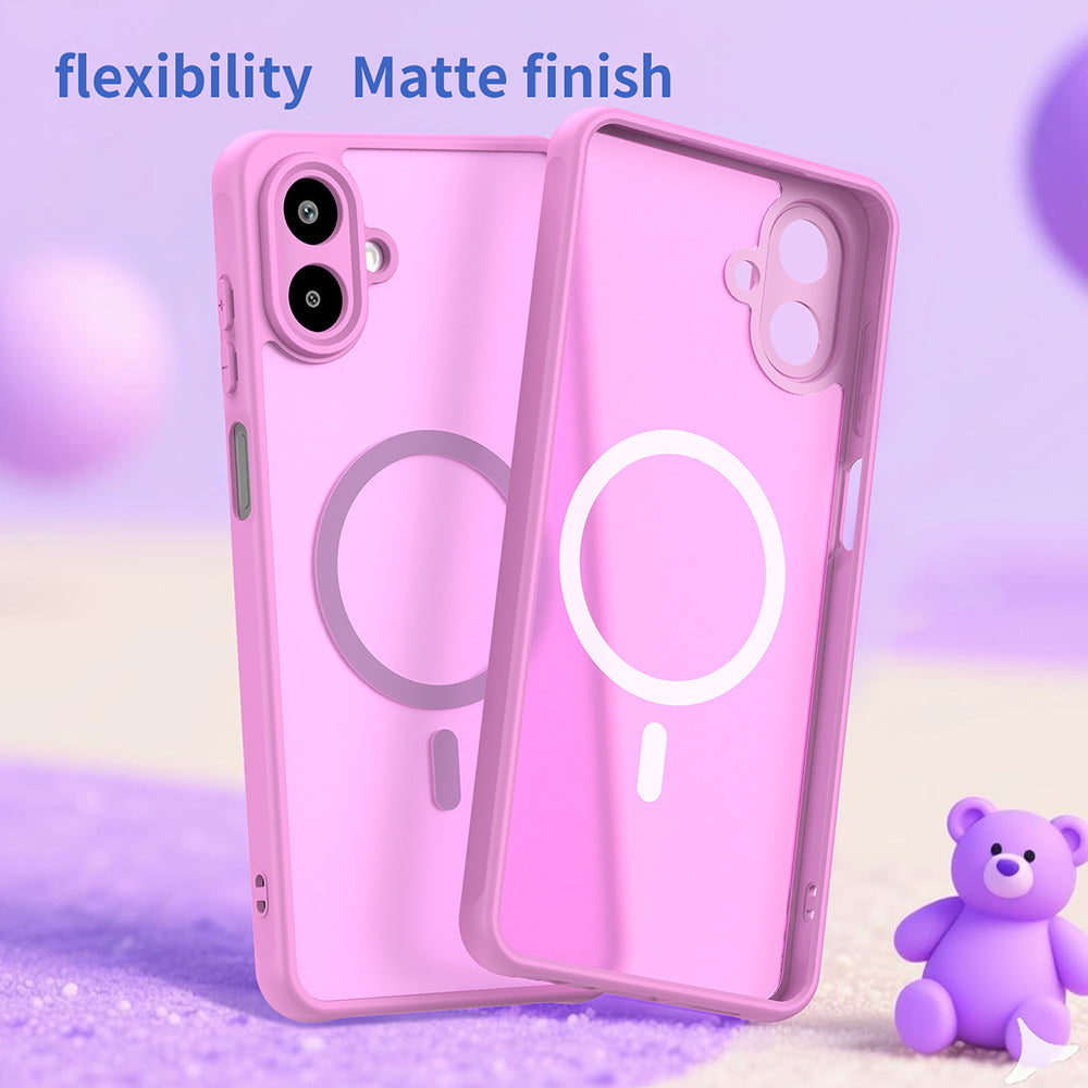 MagSafe-kotelo Samsung Galaxy A07 4G A075:lle, Techsuit, HaloFrost II, Pinkki