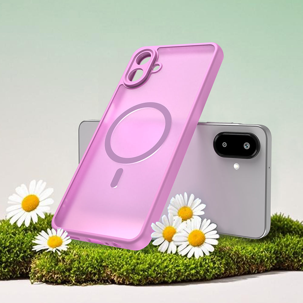 MagSafe-kotelo Samsung Galaxy A07 4G A075:lle, Techsuit, HaloFrost II, Pinkki
