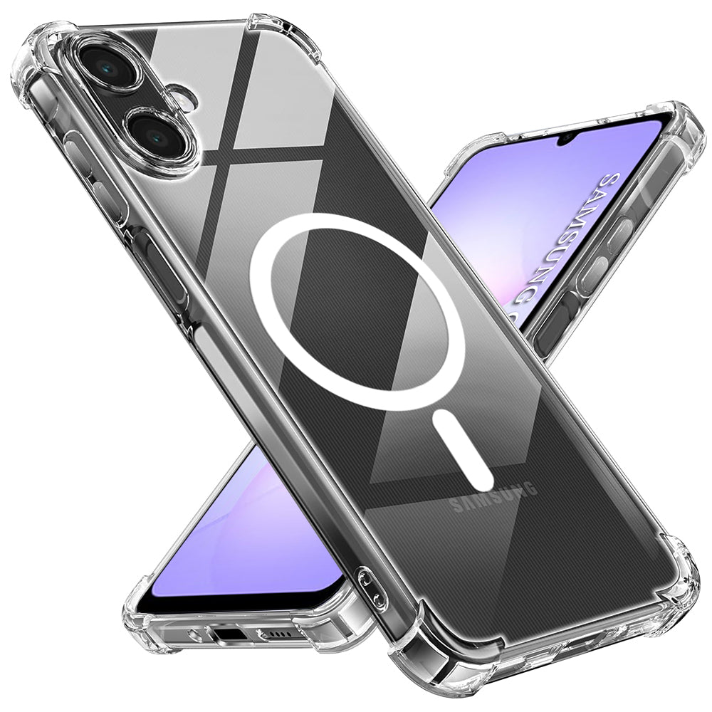 MagSafe-kotelo Samsung Galaxy A07 4G A075:lle, Techsuit, Iskunkestävä, Läpinäkyvä