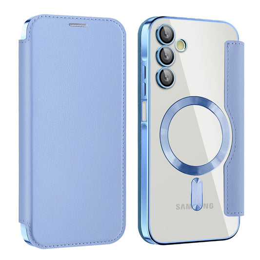 MagSafe-kuori Samsung Galaxy A15 5G A156 / A15 A155:lle, Techsuit, SmartMag Book, Sininen