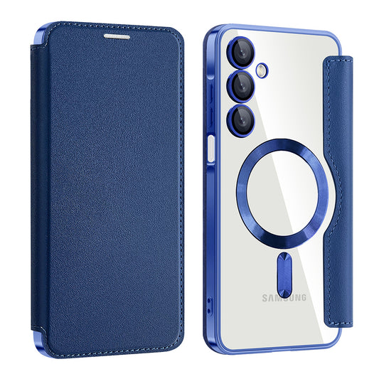 MagSafe-kuori Samsung Galaxy A16 5G A166 / A16 4G A165:lle, Techsuit, SmartMag Book, Sininen