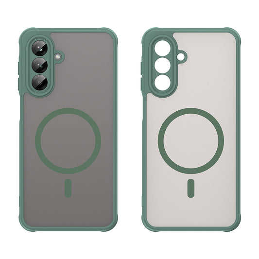 MagSafe-kuori Samsung Galaxy A26 A266:lle, Techsuit, HaloFrost II, Vihreä