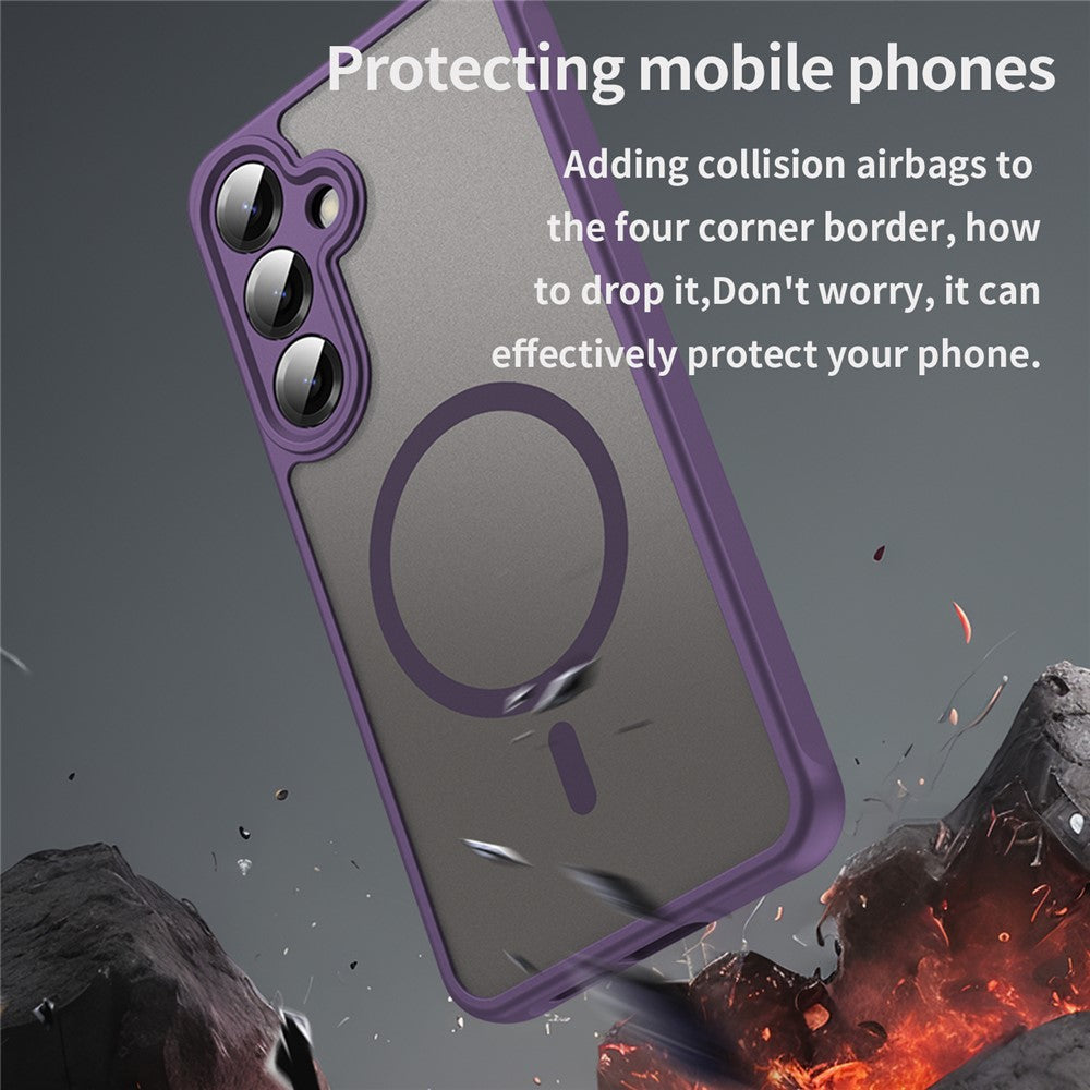 MagSafe-kuori Samsung Galaxy A27 5G:lle, Techsuit, HaloFrost II, Violetti