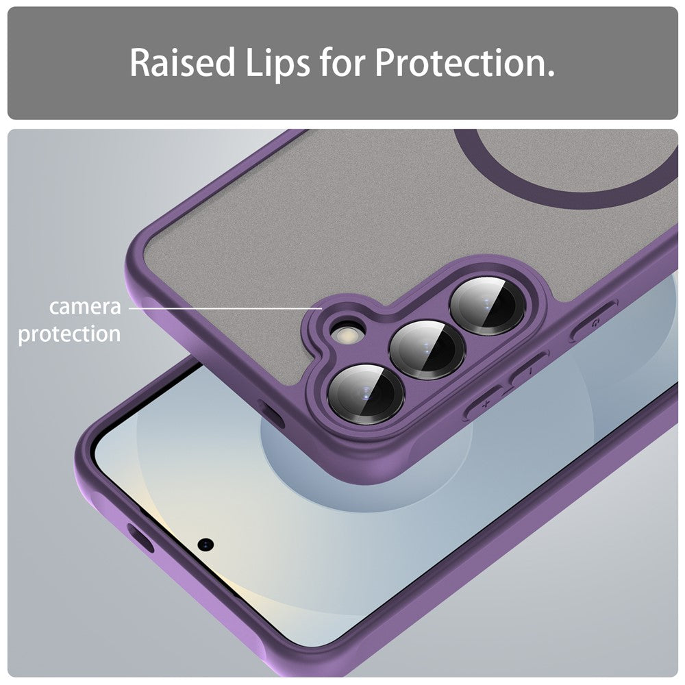 MagSafe-kuori Samsung Galaxy A27 5G:lle, Techsuit, HaloFrost II, Violetti