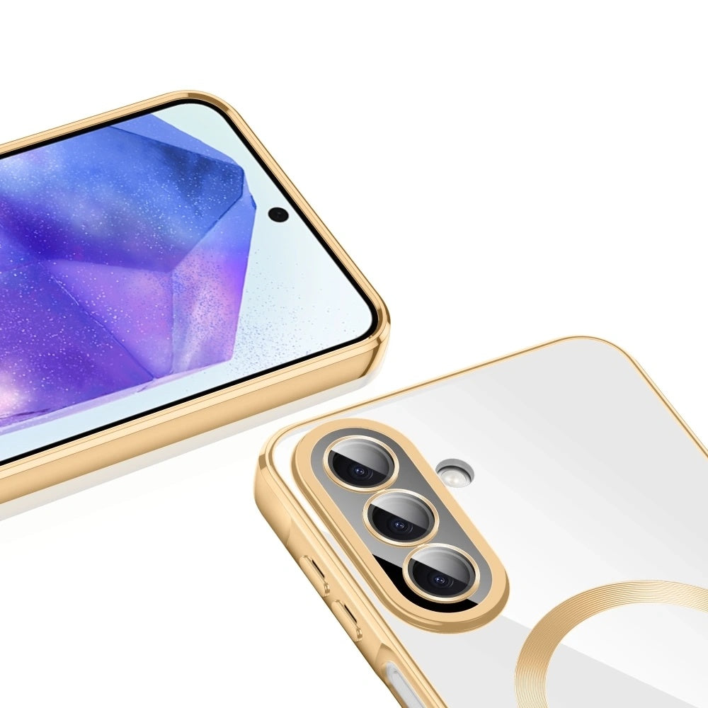 MagSafe-kuori Samsung Galaxy A27 5G:lle, Techsuit, Luxury Crystal, Punainen