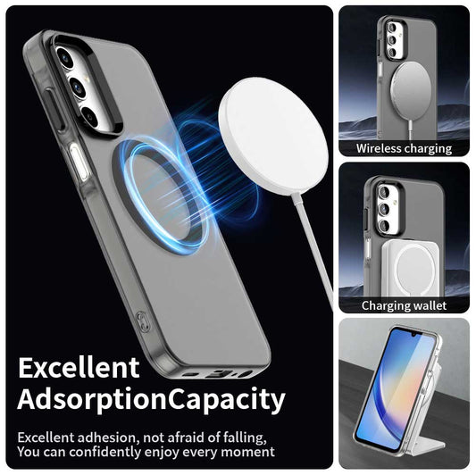 MagSafe-kuori Samsung Galaxy A35 5G A356:lle, Techsuit, CandyCase, Musta