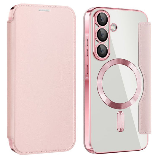 MagSafe-kuori Samsung Galaxy A36 A366:lle, Techsuit, SmartMag Book, Vaaleanpunainen