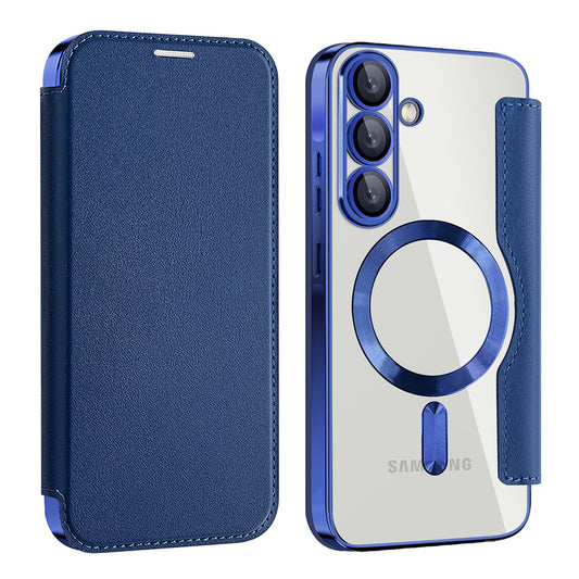 MagSafe-kuori Samsung Galaxy A56 A566:lle, Techsuit, SmartMag Book, Sininen