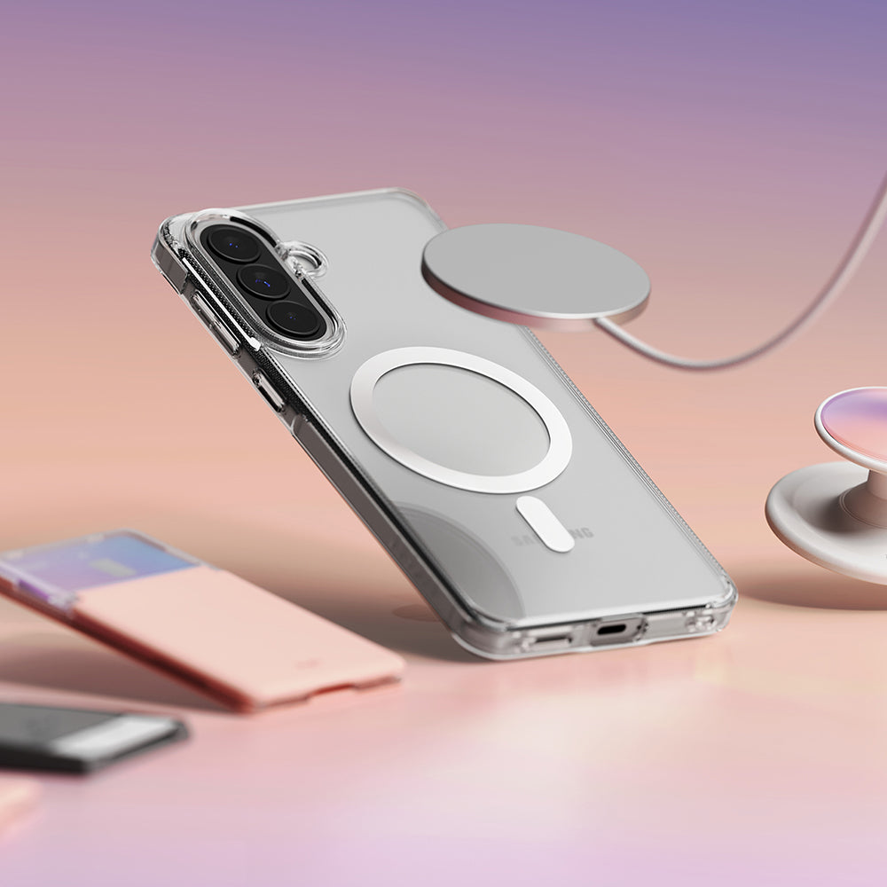 MagSafe-kotelo Samsung Galaxy A57 5G:lle, Ringke, Fusion, Läpinäkyvä