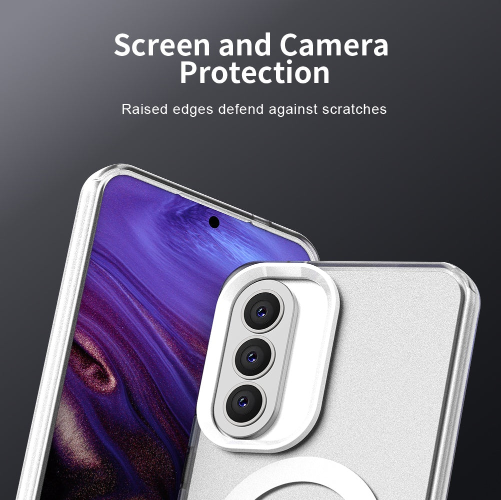 MagSafe-kotelo Samsung Galaxy A57 5G:lle, Techsuit, CandyCase, Valkoinen