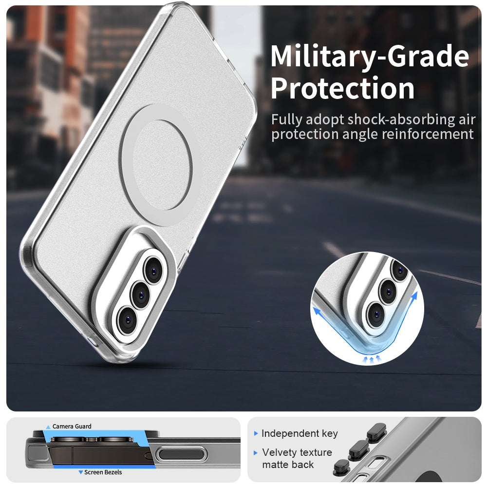 MagSafe-kotelo Samsung Galaxy A57 5G:lle, Techsuit, CandyCase, Valkoinen