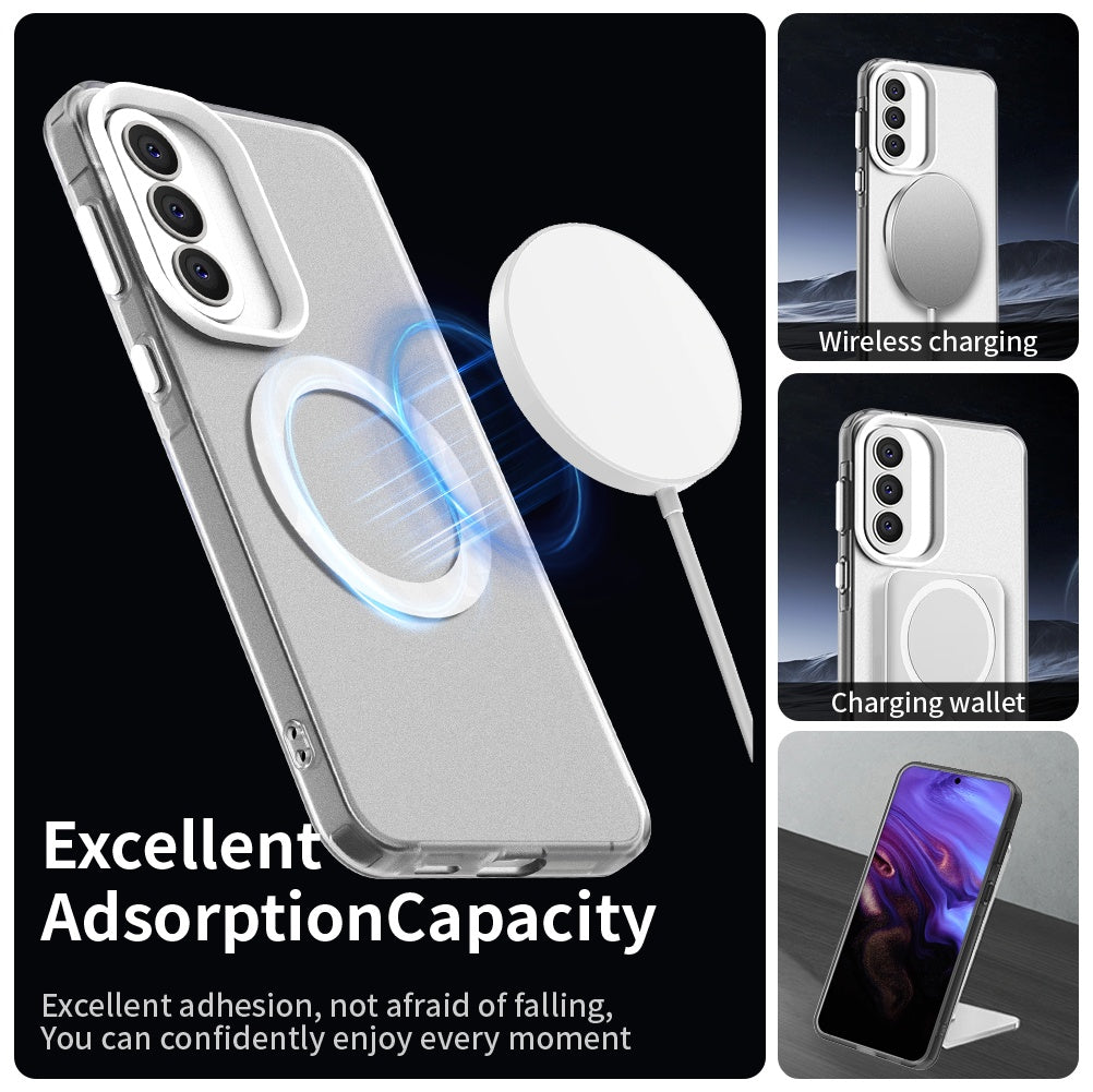 MagSafe-kotelo Samsung Galaxy A57 5G:lle, Techsuit, CandyCase, Valkoinen