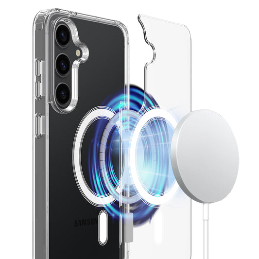 MagSafe-kotelo Samsung Galaxy A57 5G:lle, Techsuit, Pro, Läpinäkyvä