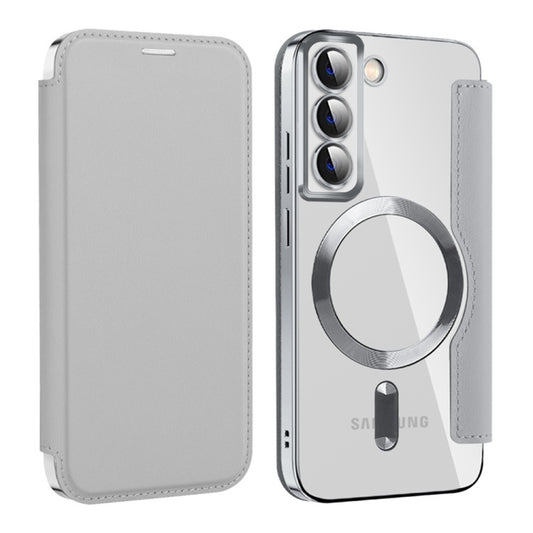 MagSafe-kuori Samsung Galaxy S22 5G S901:lle, Techsuit, SmartMag Book, Harmaa