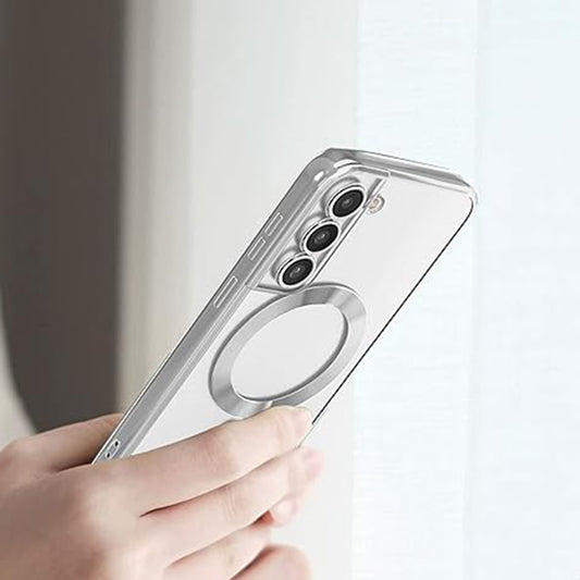 MagSafe-kuori Samsung Galaxy S22+ 5G S906:lle, Techsuit, Luxury Crystal, Vaaleanpunainen