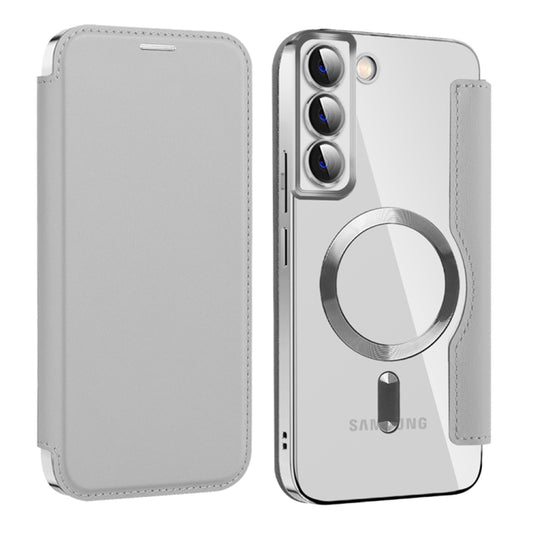 MagSafe-kuori Samsung Galaxy S22+ 5G S906:lle, Techsuit, SmartMag Book, Harmaa
