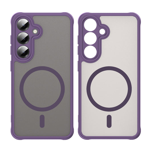 MagSafe Case for Samsung Galaxy S24 S921, Techsuit, HaloFrost II, Purple
