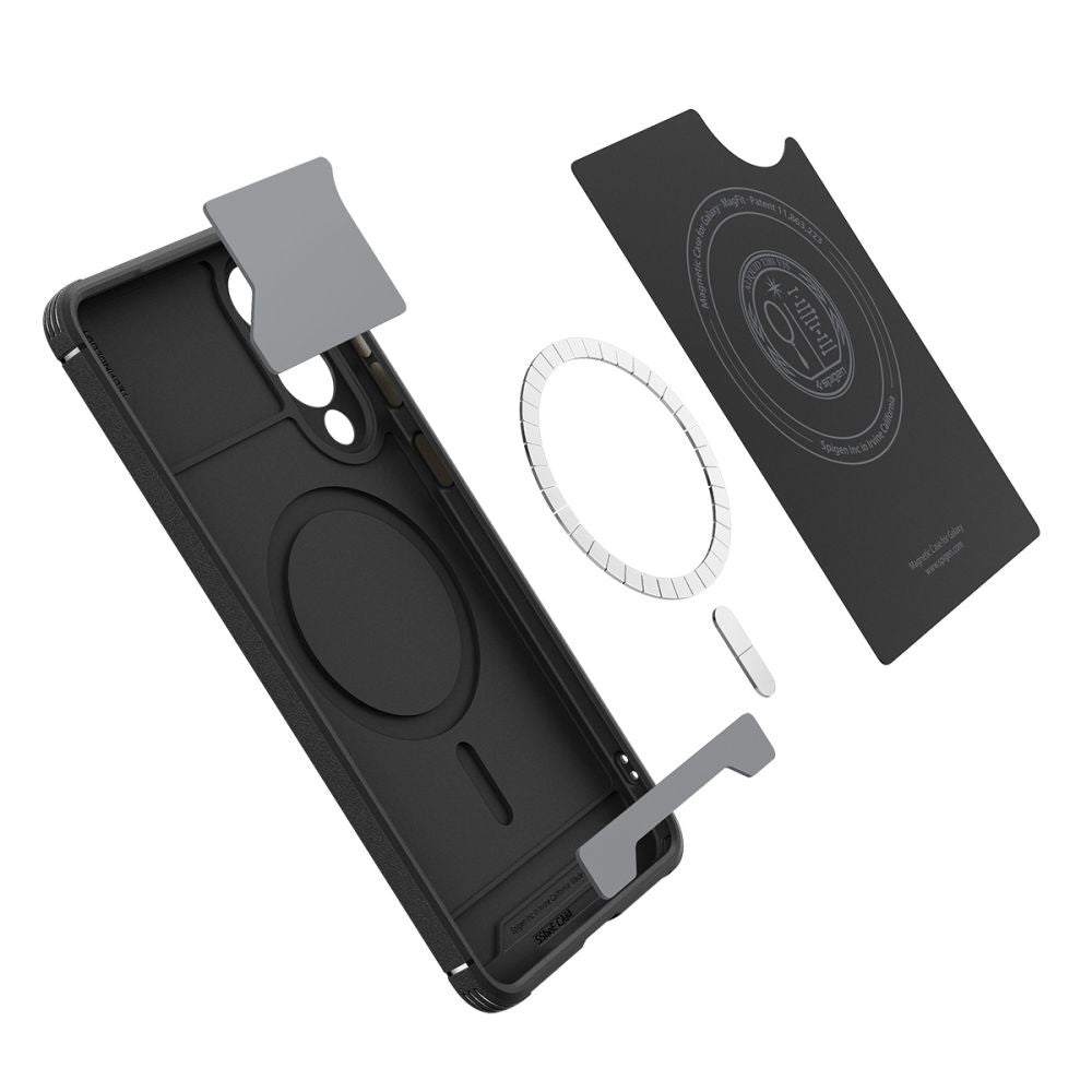 MagSafe-kotelo Samsung Galaxy S25 Edge S937:lle, Spigen, Core Armor, Mattamusta ACS09406