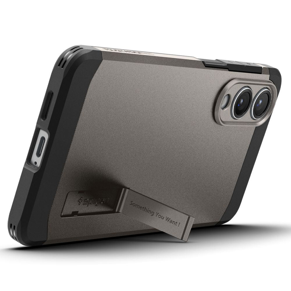 MagSafe-kotelo Samsung Galaxy S25 Edge S937:lle, Spigen, Tough Armor, Harmaa ACS09423