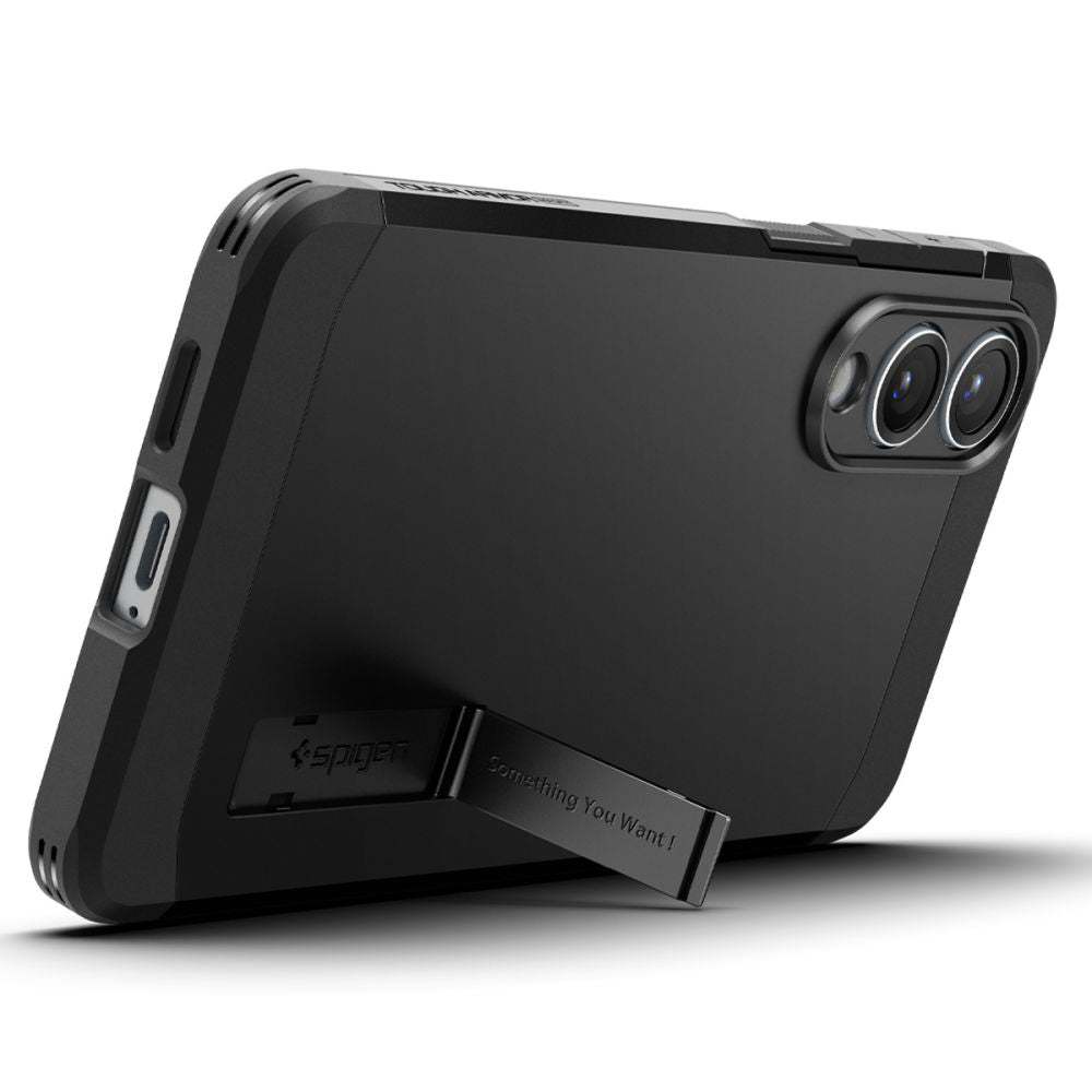 MagSafe-kotelo Samsung Galaxy S25 Edge S937:lle, Spigen, Tough Armor, Musta ACS09422