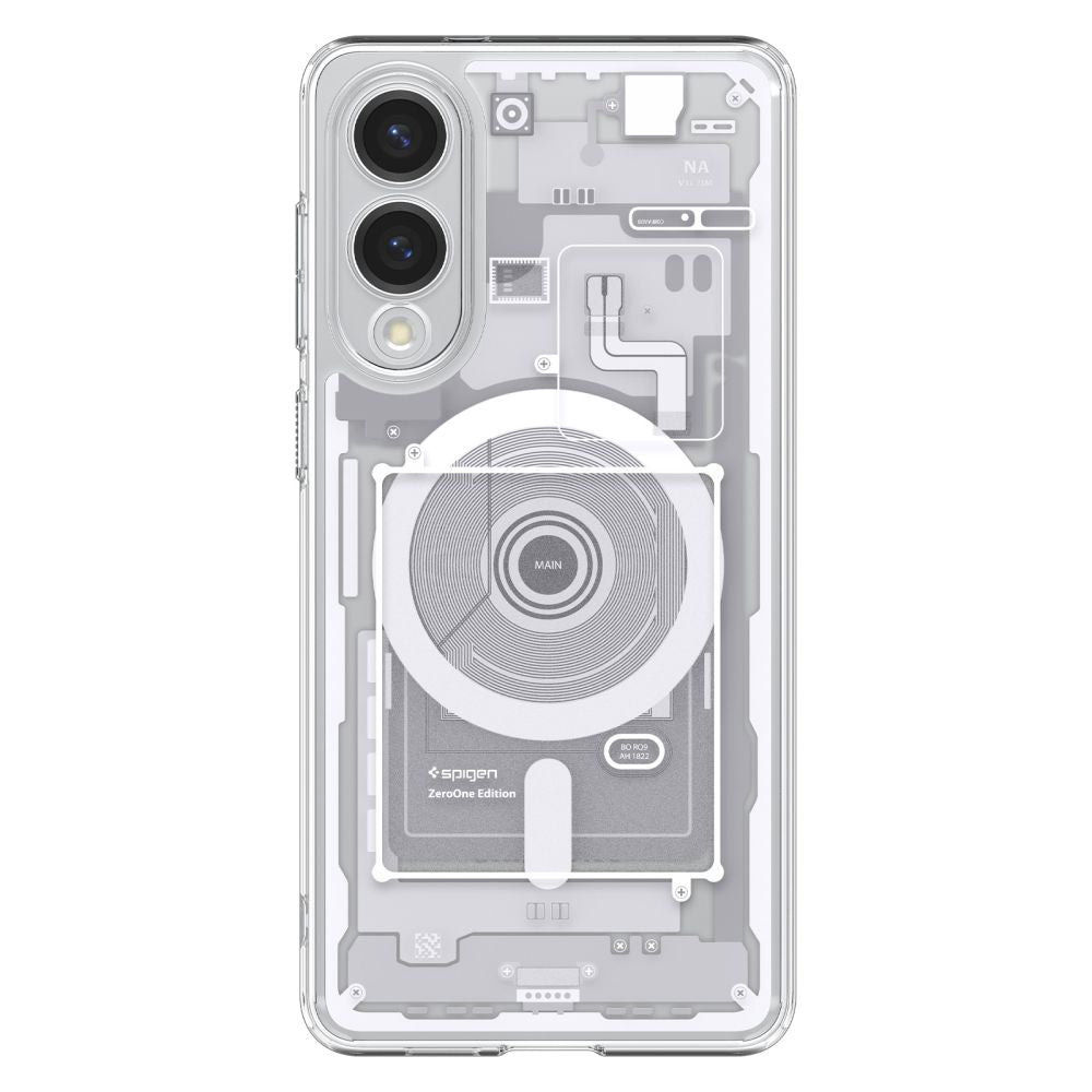 MagSafe-kotelo Samsung Galaxy S25 Edge S937:lle, Spigen, Ultra Hybrid Zero One, Valkoinen ACS09417