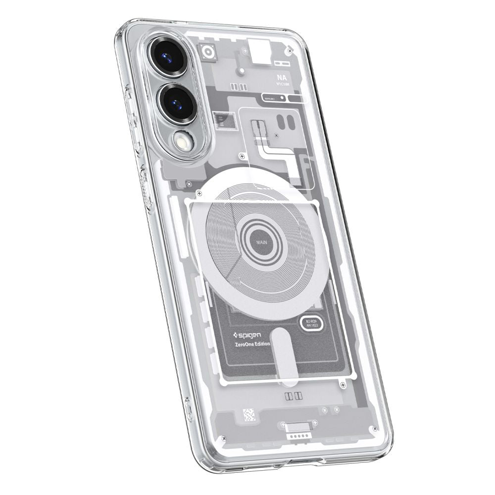 MagSafe-kotelo Samsung Galaxy S25 Edge S937:lle, Spigen, Ultra Hybrid Zero One, Valkoinen ACS09417