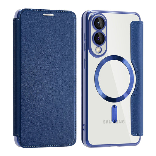 MagSafe-kuori Samsung Galaxy S25 Edge S937:lle, Techsuit, SmartMag Book, Sininen
