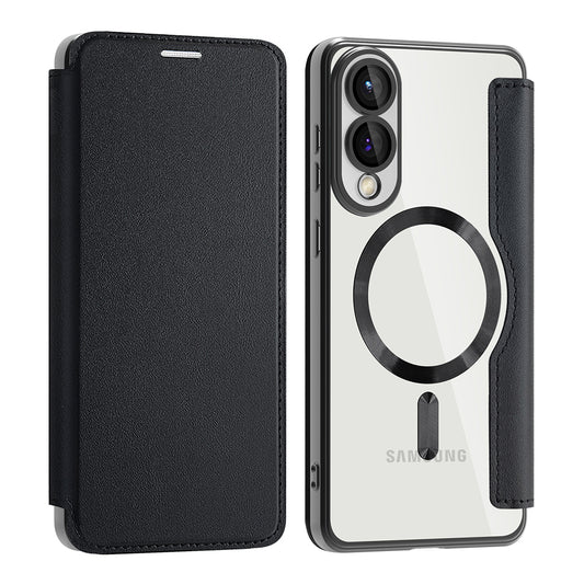 MagSafe-kuori Samsung Galaxy S25 Edge S937:lle, Techsuit, SmartMag Book, Musta