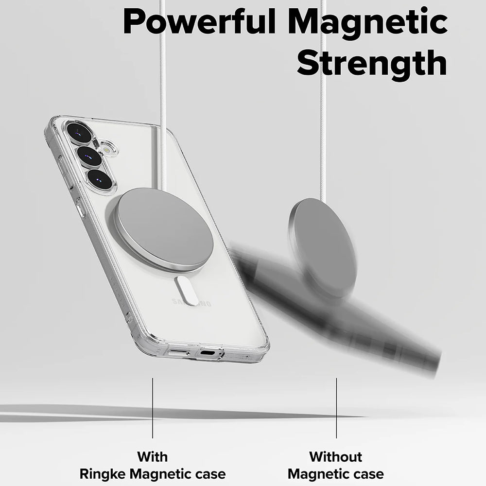MagSafe-kuori Samsung Galaxy S25 FE:lle, Ringke, Fusion, Läpinäkyvä