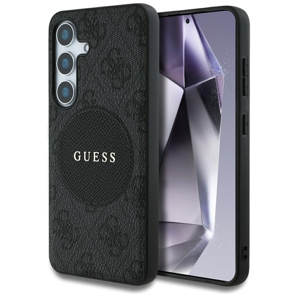 MagSafe-kotelo Samsung Galaxy S25+ S936:lle, Guess, 4G Circle Classic Logo, Musta