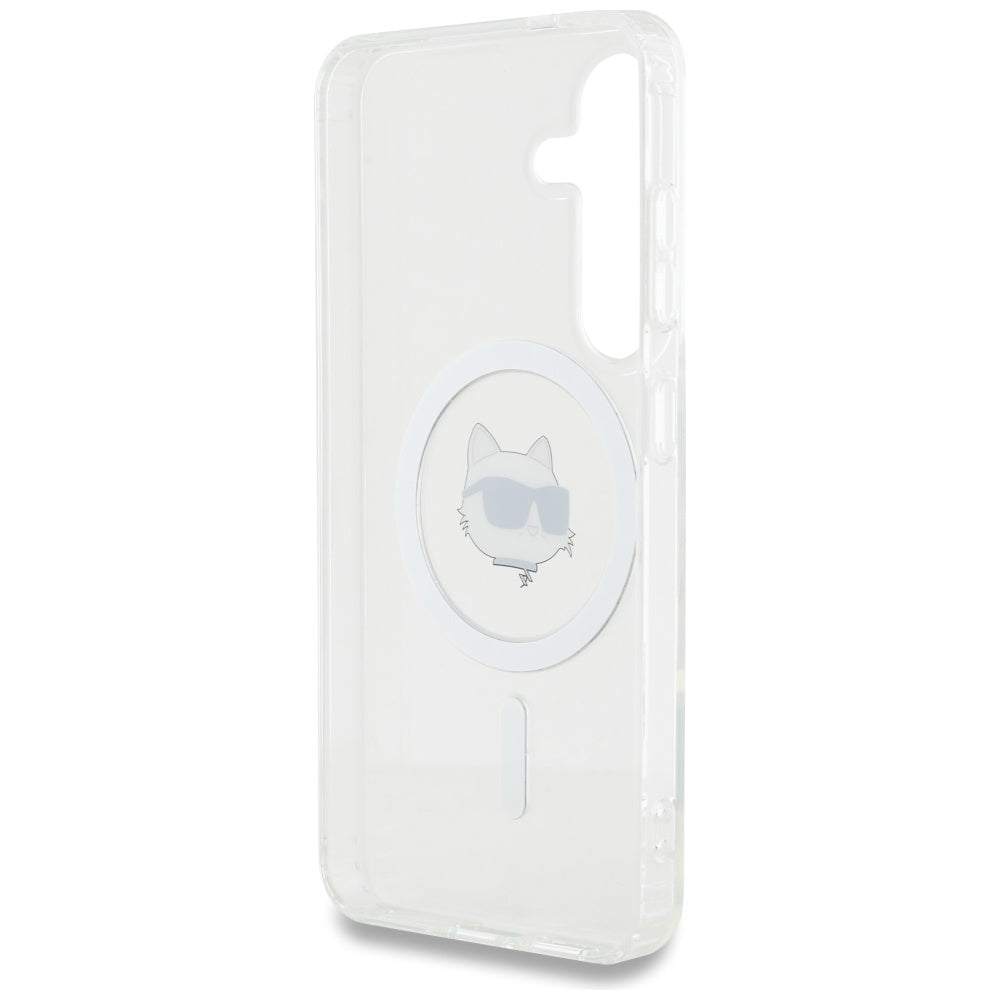 MagSafe-kotelo Samsung Galaxy S25+ S936:lle, Karl Lagerfeld, IML Choupette's Head, Valkoinen
