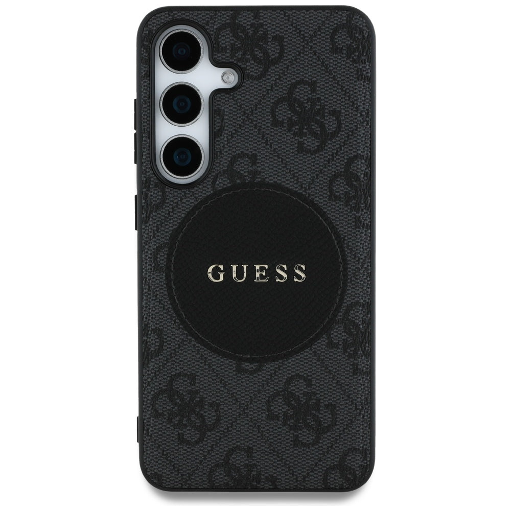 MagSafe-kotelo Samsung Galaxy S25 S931:lle, Guess, 4G Circle Classic Logo, Musta