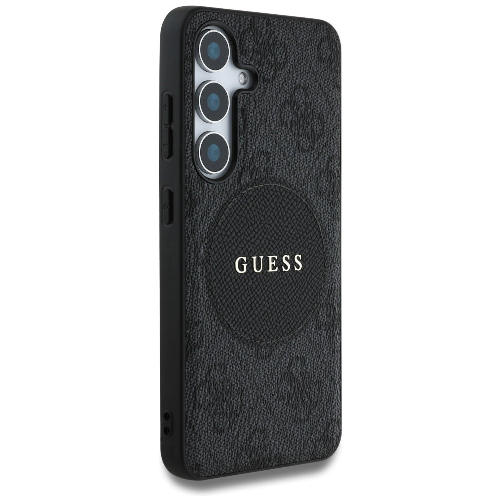 MagSafe-kotelo Samsung Galaxy S25 S931:lle, Guess, 4G Circle Classic Logo, Musta