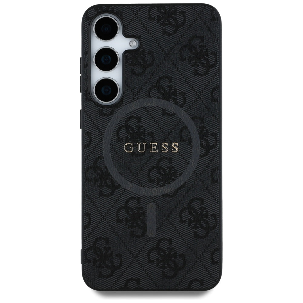 MagSafe-kotelo Samsung Galaxy S25 S931:lle, Guess, 4G Ring Classic Logo, Musta