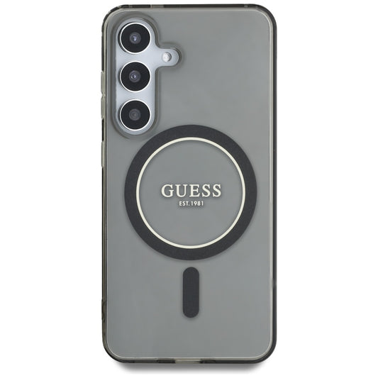 MagSafe-kotelo Samsung Galaxy S25 S931:lle, Guess, IML Glitter Circle, Musta
