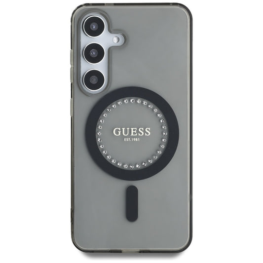 MagSafe-kotelo Samsung Galaxy S25 S931:lle, Guess, IML Rhinestone, Musta