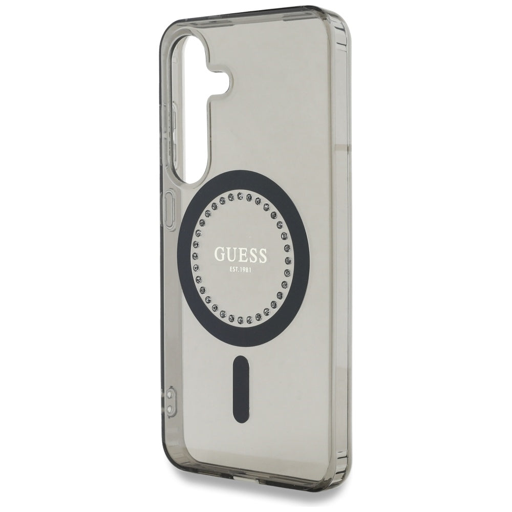 MagSafe-kotelo Samsung Galaxy S25 S931:lle, Guess, IML Rhinestone, Musta