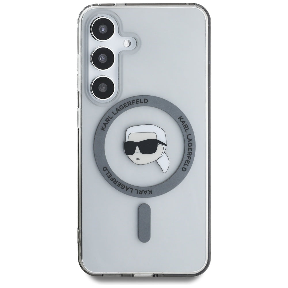 MagSafe-kotelo Samsung Galaxy S25 S931:lle, Karl Lagerfeld, IML Karl's Head, Musta